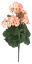 Künstliche Geranien (Pelargonien) Bush x9 Rosa 45cm