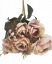 Buchet de trandafiri maro deschis "9" 18,9 inches (48cm) flori artificiale