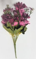 Buchet de Margarete "9" închis roz 32cm flori artificiale