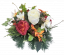 Kompozycja żałobna sztuczna róża i akcesoria 28cm x 20cm