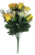 Růže & Alstromerie & Karafiát x18 kytice žlutá 50cm umělá