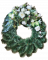 Luxury Artificial Pine Wreath Exclusive Roses, Peonies, Lilies, Hydrangeas, Eucalyptus and Accessories 80cm x 90cm