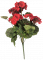 Künstliche Geranien (Pelargonien) Bush x9 Rot 45cm
