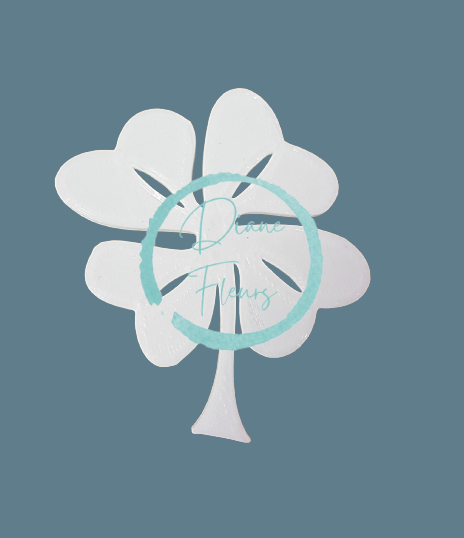 Ozdoba 3D štvorlístok z recyklovateľného plastu 5cm