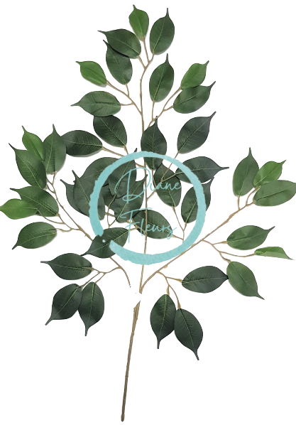 Dekorace větvička Fíkus 58cm zelená umělá