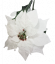 Poinsettia Poinzercia Vianočná ruža 73cm biela umelá