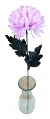 Krizantém a száron Exkluzív lila 60cm művirág
