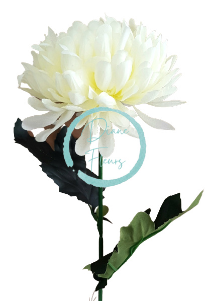 Chryzantéma kusová na stonke Exclusive krémová 60cm umelá