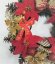 Božićni vijenac O 30 cm Poinsettia Poinsettia i božićni ukrasi i dodaci crveni