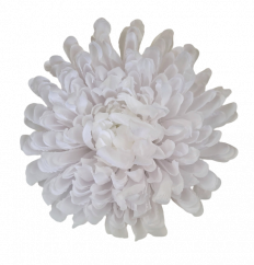 Krizantém virágfej Ø 16cm fehér művirág