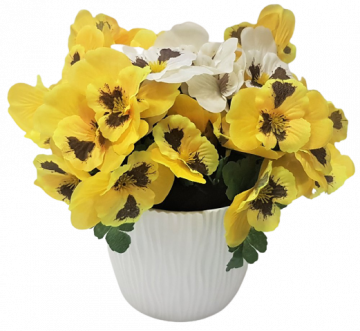 Pansulete - Floare artificială - un decor frumos pentru orice ocazie - Color - alb