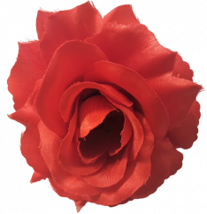 Cvetna glava vrtnice O 10cm rdeča umetna