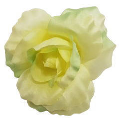 Główka kwiatu róży O 13cm sztuczna miętowa