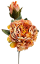 Pezzo di peonia essiccata Esclusiva 1+1 66cm arancione artificiale