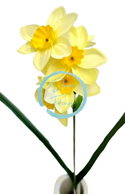 Umelý Narcis vetva 45cm sv. žltá