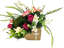 Žalobni aranžman umjetne ruže, ljiljani, anđeo, vijenac od mahovine i dodaci 50cm x 20cm x 25cm