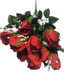 Buket ruže crveni "12" 45cm umjetni