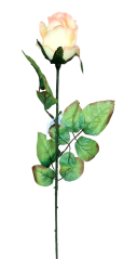 Künstliche Rosenknospe am Stiel 64cm pfirsichfarbe