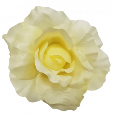 Artificial Rose Head O 5,1 inches (13cm) light cream