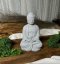 Buddha Statuette 12,5cm - 2 Farbvarianten