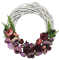 Wicker wreath with ranunculus Ø 25cm