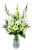 Viazaná kytica Exclusive ruže, gladioly, margarétky a doplnky 68cm umelá