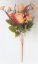 Bukiet róż i stokrotek sztuczny pomarańczowy 45cm