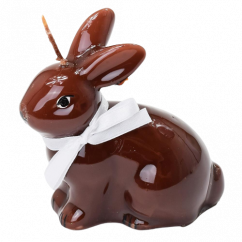Easter Bunny with ribbon 9cm Brown