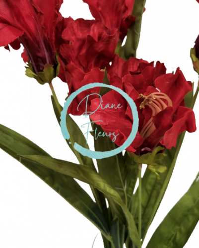Iris buket umjetni 60cm crvena