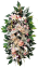 Luxusní věnec borovicový exclusive pivoňky, lilie, kamélie a doplňky 75cm x 45cm AS947