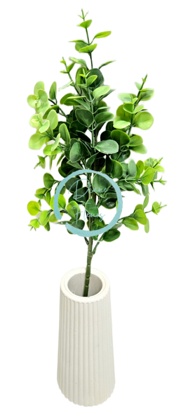 Dekorace eukalyptus umělý přízdoba zeleň 44cm