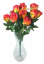 Buket ruže crvena i žuta "12" 45cm umjetni