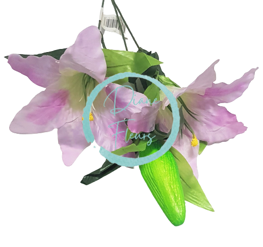 Ľalia "2" 75cm Fialová umelá