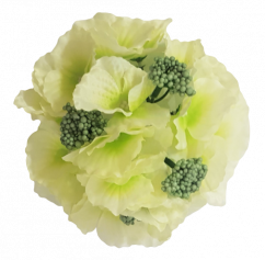 Cap de floare de hortensie O 16cm verde flori artificiale