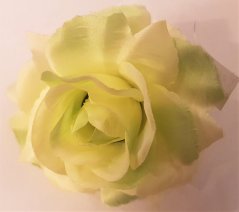 Růže hlava květu O 10cm mint umělá