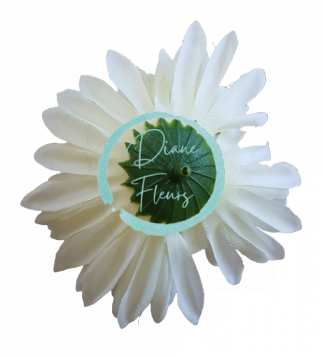 Główka kwiatu chryzantemy O 10cm kremowa sztuczna