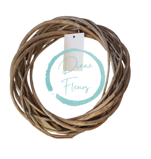 Věnec proutěný O 20cm šedý Věnec proutěný O 20cm šedý