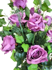 Bukiet wiązany Ekskluzywna róża i dodatki sztuczne 70cm