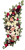 Smútočný veniec esíčko umelé ruže, chryzantémy, pivonky a doplnky 115cm x 45cm