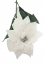 Artificial Poinsettia Euphorbia 73cm White