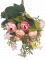 Künstliche Blumenstrauß Kamelien 30cm Pink