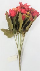 Artificial Marguerites Bouquet "9" Red 12,6 inches (32cm)