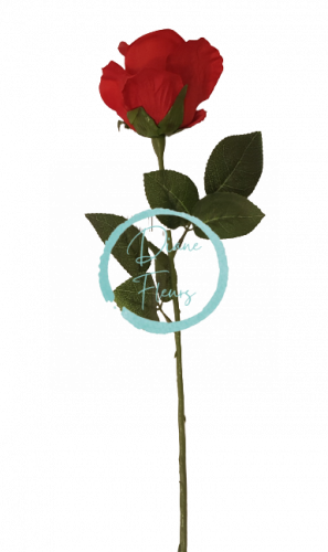 Künstliche Rose Knospe Rot 66cm