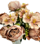 Esclusivo Mazzo di peonie 50 cm artificiali marrone
