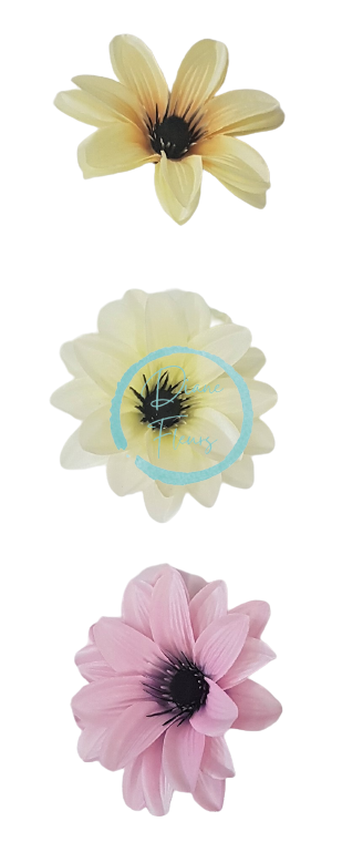 Główka kwiatowa Clematis O 11cm kremowa sztuczna