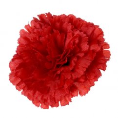 Cvetna glavica nageljna Ø 7cm umetno rdeča - cena je za paket 12 kom
