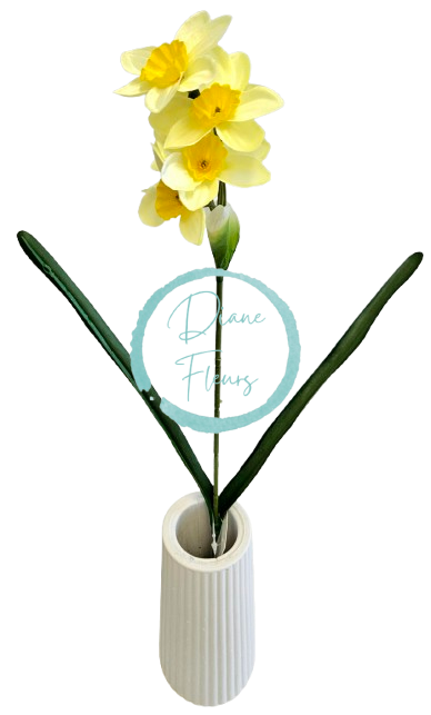 Umelý Narcis vetva 45cm sv. žltá