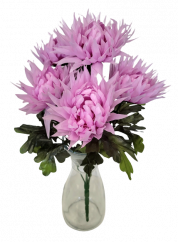 Künstliche Chrysanthemen Strauß x5 Lila 50cm - Niedriger Preis