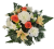 Aranjament pentru cimitir de garoafe artificiale, trandafiri, orhidee, crini și accesorii Ø 30cm x 20cm