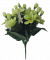 Artificial Marguerites Bouquet x10 32cm Green